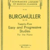 Hal Leonard Manuscript 25 Easy And Progressive Studies For The Piano Op. 100