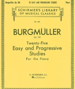 Hal Leonard Manuscript 25 Easy And Progressive Studies For The Piano Op. 100