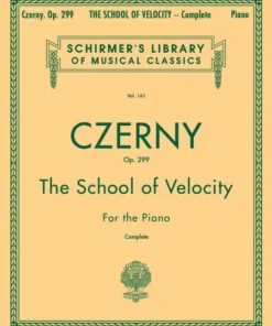 Crescendo Music Manuscript Czerny School Of Velocity, Op. 299 Vol. 161 Complete