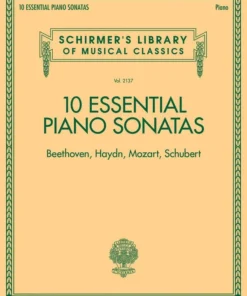 Hal Leonard 10 Essential Piano Sonatas Schirmer Edition Manuscript
