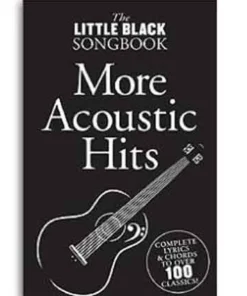 Crescendo Music Little Black Songbook More Acoustic Hits Guitar Manuscript