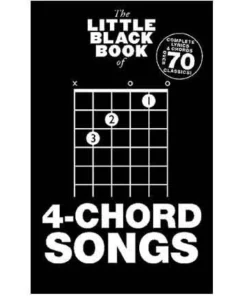 Crescendo Music Little Black Songbook Of 4 Chord Songs Guitar Manuscript