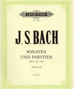 Crescendo Music Bach J S Sonatas & Partitas Peters Edition Manuscript