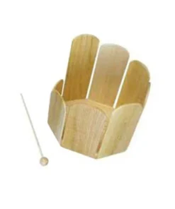 Crescendo Music Octagonal Wooden Stirring Drum W/ Beater Percussion