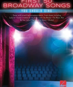 Crescendo Music FIRST 50 BROADWAY SONGS YOU SHOULD SING LOW VOICE Manuscript