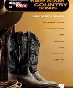 Crescendo Music Manuscript EZ Play 13 Three-Chord Country Songs Piano