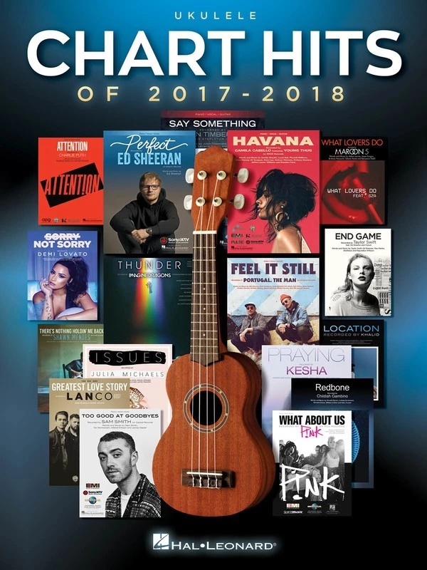 Crescendo Music Chart Hits Of 2017-2018 For Ukulele Manuscript 3 Crescendo Music Chart Hits Of 2017-2018 For Ukulele Manuscript