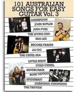 Crescendo Music Manuscript 101 Australian Songs Easy Guitar Vol 3