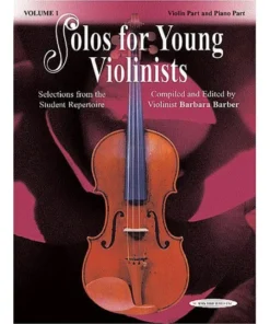 Alfred Manuscript Solos For Young Violinists Vol 1
