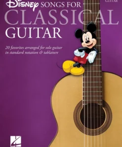 Crescendo Music Manuscript Disney Songs For Classical Guitar