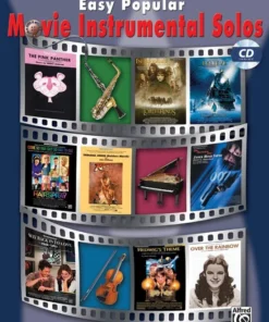 Crescendo Music Easy Popular Movie Instrumental Solos Book / CD - Trombone