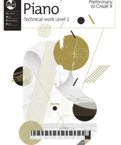 Crescendo Music Manuscript AMEB Technical Workbook Piano Level 1 2018