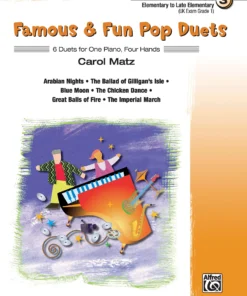Crescendo Music Manuscript Famous And Fun Pop Duets For One Piano By Carol Matz