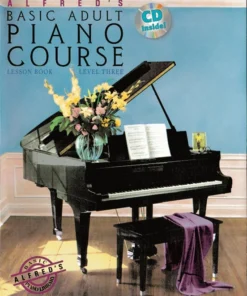 Manuscript Alfred's Basic Adult Piano Course Lesson Book With CD