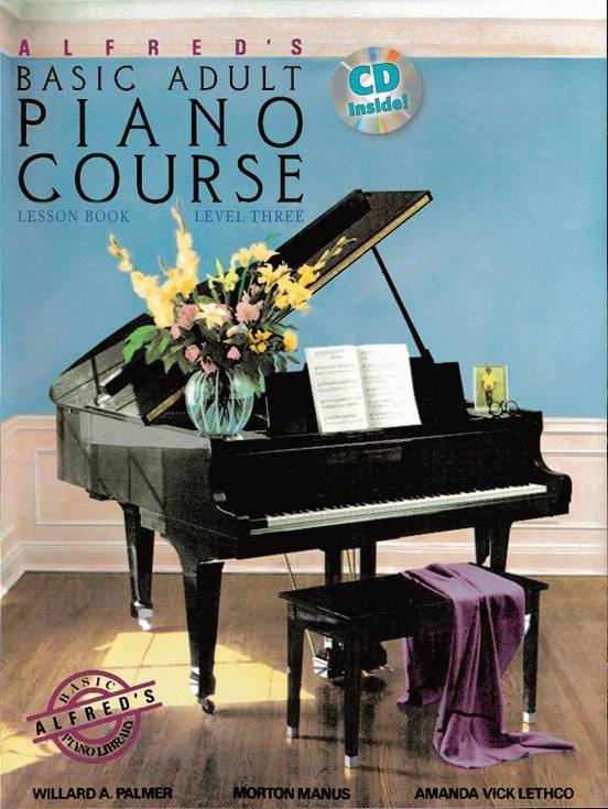 Manuscript Alfred's Basic Adult Piano Course Lesson Book With CD 4 Manuscript Alfred's Basic Adult Piano Course Lesson Book With CD