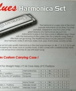 Folk & Native Hohner Seven Piece Blues Harmonica Set With Case