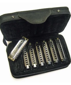 Folk & Native Hohner Seven Piece Blues Harmonica Set With Case