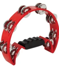 Crescendo Music Official Shop 21 Crescendo Music Half Moon Tambourine With 16 Pairs Of Jingles (3 Colours) Percussion