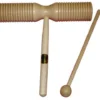 Crescendo Music Two Tone Wood Block With Guiro Percussion