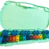 Crescendo Music Percussion Glockenspiel 27 Note Angel (Coloured Bars With Green Case)
