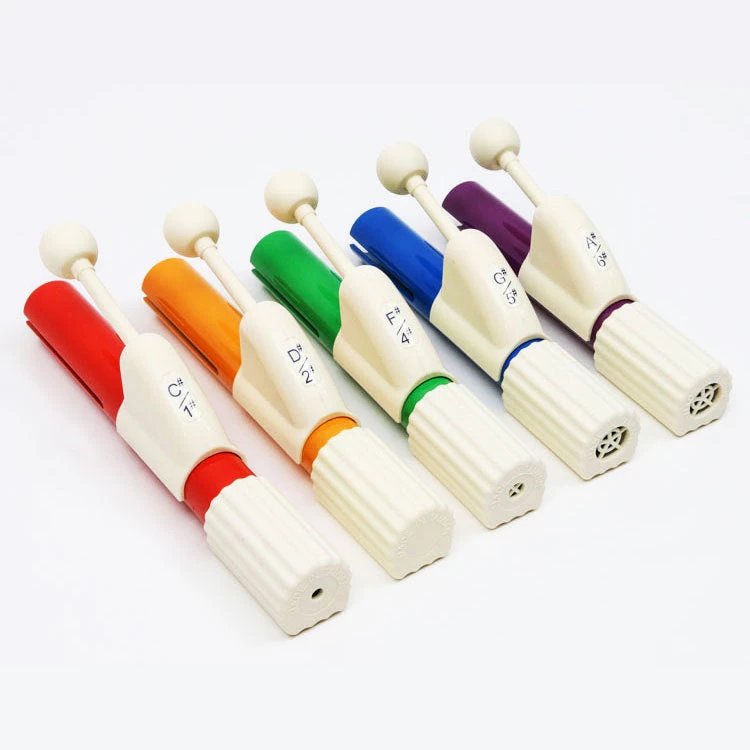 Crescendo Music Chroma-Notes Student 5-Note Expansion Handchimes Set Percussion 3 Crescendo Music Chroma-Notes Student 5-Note Expansion Handchimes Set Percussion