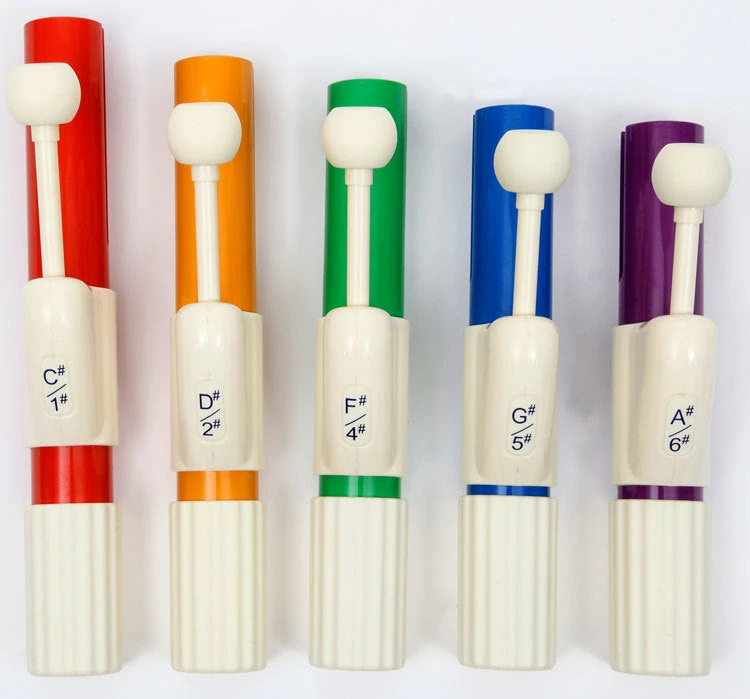 Crescendo Music Chroma-Notes Student 5-Note Expansion Handchimes Set Percussion 4 Crescendo Music Chroma-Notes Student 5-Note Expansion Handchimes Set Percussion