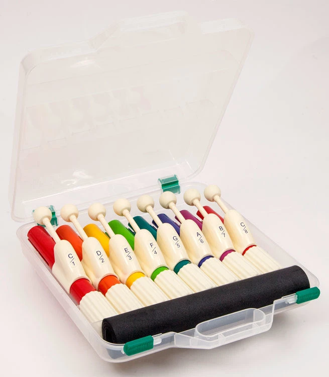 Crescendo Music Chroma-Notes Student 8-Note Diatonic Handchimes Set 5 Crescendo Music Chroma-Notes Student 8-Note Diatonic Handchimes Set