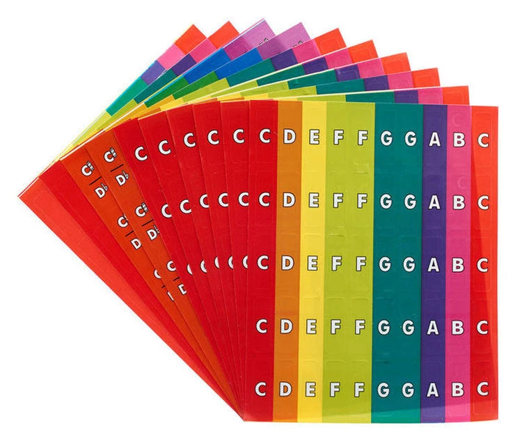 Crescendo Music Chroma-Notes Diatonic & Chromatic Stick Ons Percussion 4 Crescendo Music Chroma-Notes Diatonic & Chromatic Stick Ons Percussion