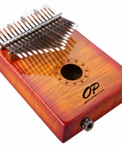 Opus Percussion 17-Key Curly Maple Kalimba With Pickup In Sunburst Gloss