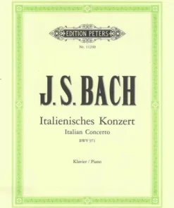 Hal Leonard BACH Italian Concerto BWV 971 Manuscript