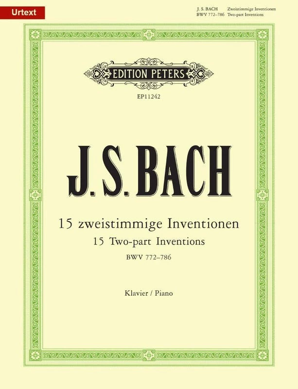 Hal Leonard 15 Two-Part Inventions BWV 772-786 Manuscript 3 Hal Leonard 15 Two-Part Inventions BWV 772-786 Manuscript