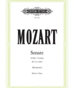 Hal Leonard Manuscript Piano Sonata A Major K 331 (300i)