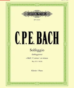 Hal Leonard BACH Solfeggio (Solfeggietto) In C Minor Wq 117/2 / H220
