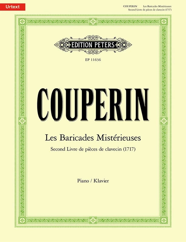 Hal Leonard Manuscript COUPERIN Les Baricades Misterieuses 3 Hal Leonard Manuscript COUPERIN Les Baricades Misterieuses