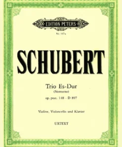 Hal Leonard SCHUBERT Piano Trio (Notturno) Op. Posth.148 (D.897)