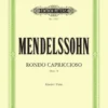 Hal Leonard Manuscript MENDELSSOHN Rondo Capriccioso Op. 14