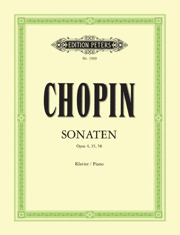 Hal Leonard CHOPIN Sonatas Op. 4, 35, 58 Manuscript 3 Hal Leonard CHOPIN Sonatas Op. 4, 35, 58 Manuscript