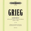 Hal Leonard GRIEG Concerto In A Minor Op. 16 Manuscript