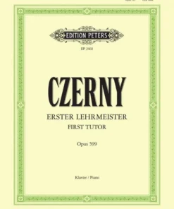 Crescendo Music Manuscript Czerny First Tutor Op. 599 Peters Edition