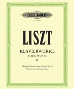Hal Leonard Manuscript LISZT Piano Works Vol. 4