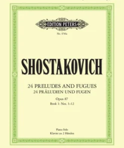 Hal Leonard Manuscript 24 Preludes And Fugues Op. 87 Vol. 1 Nos. 1-12
