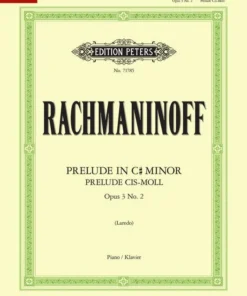 Hal Leonard Manuscript RACHMANINOFF Prelude In C Sharp Minor Op. 3 No. 2