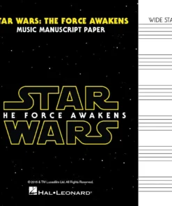 Hal Leonard Music Manuscript Book With Wide Staves - Star Wars