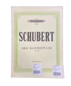 Hal Leonard Manuscript Schubert Pieces 3 KV946 Klavierstucke