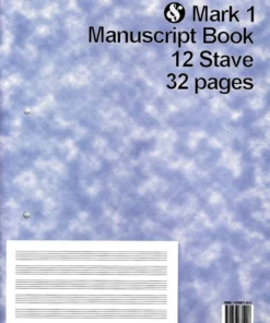 Crescendo Music Mark 1 Manuscript Book 12 Stave 32 Pages