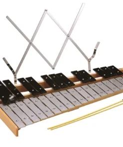 Opus Percussion 32-Note Glockenspiel With Sheet Music Holder & Beaters