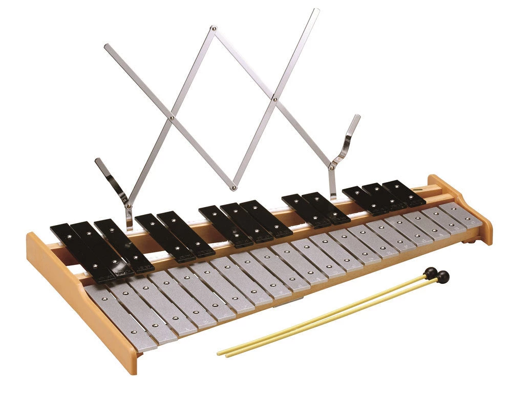 Opus Percussion 32-Note Glockenspiel With Sheet Music Holder & Beaters 3 Opus Percussion 32-Note Glockenspiel With Sheet Music Holder & Beaters