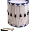 Opus Percussion Samba Drum In White & Blue With Carry Strap & Beaters (40cm X 49cm) 2 Opus Percussion Samba Drum In White & Blue With Carry Strap & Beaters (40cm X 49cm)