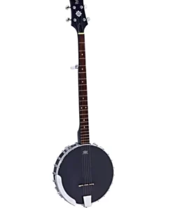 Crescendo Music Ortega Raven Series 5 String Banjo Open Back Electric Folk & Native
