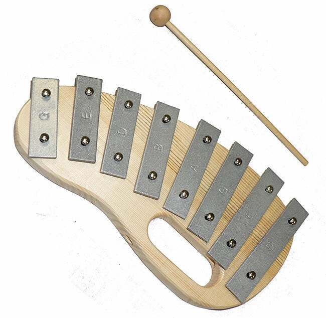 Percussion Plus 8-Note Glockenspiel With Natural Wood Frame 3 Percussion Plus 8-Note Glockenspiel With Natural Wood Frame